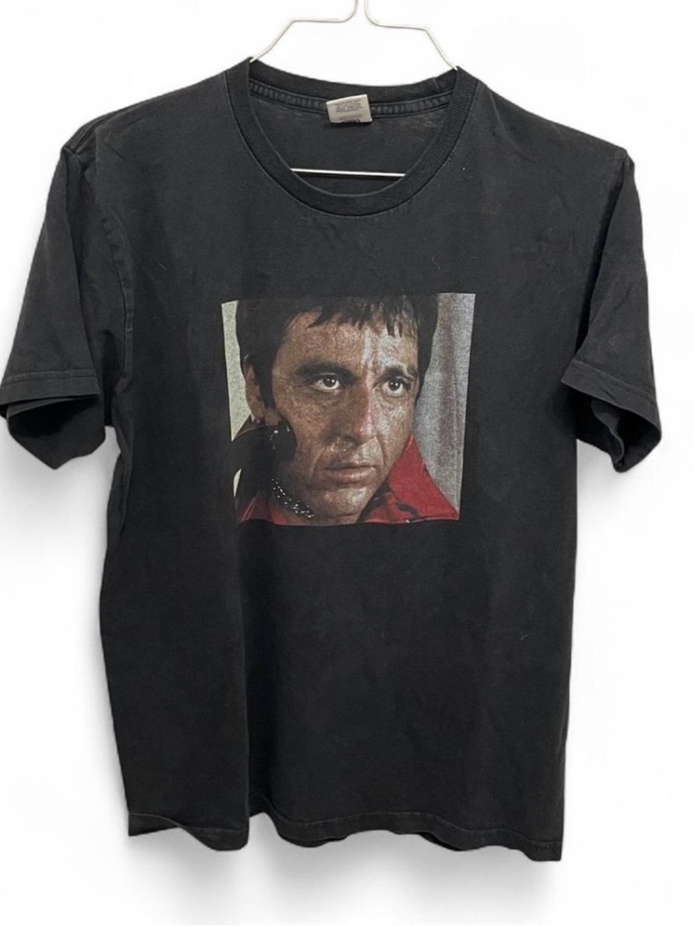 Supreme Black Short-Sleeve Tee with Portrait Graphic